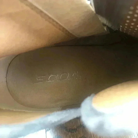 Soda Ankle Boots Gray Women’s size 11  Side Zip - Picture 10 of 11